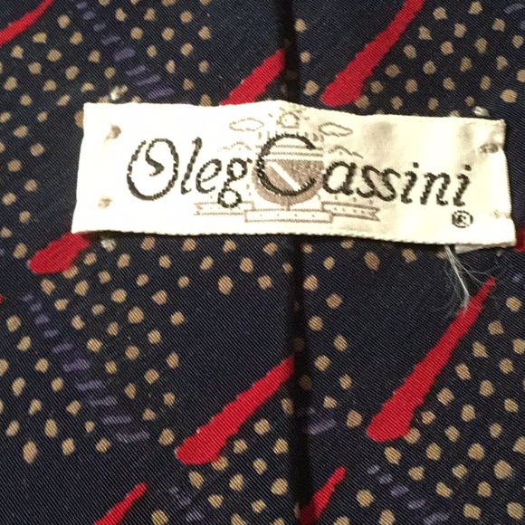 OLEG CASSINI POLYESTER TIE - Picture 3 of 4
